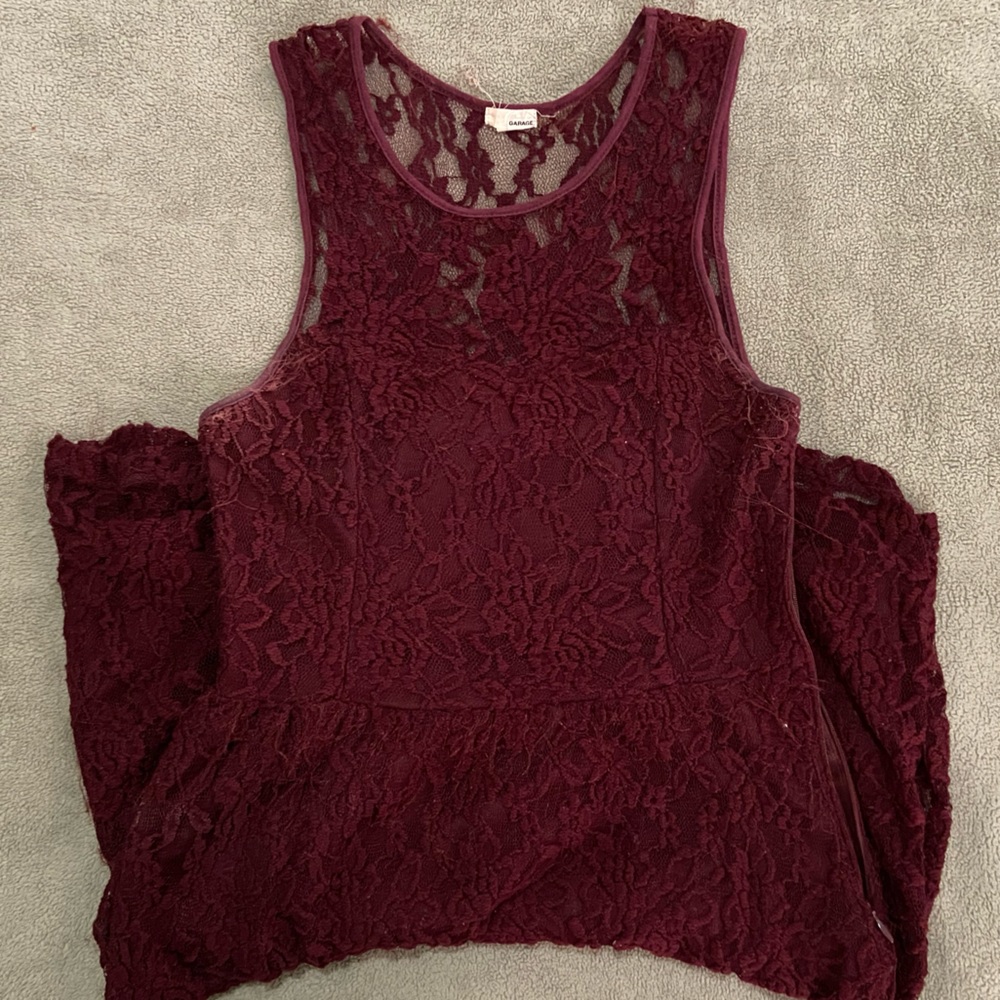 Garage lace overlay dress